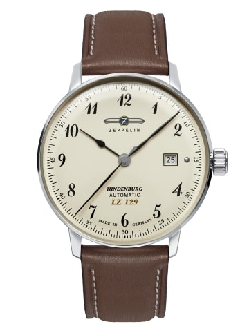 Zeppelin Automatikuhr für Herren Hindenburg LZ129 Braun/Beige