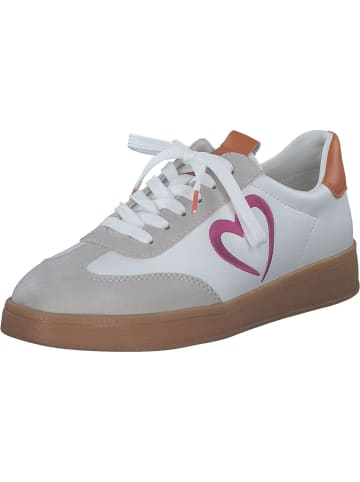 Marco Tozzi Schnürschuhe in white/pink