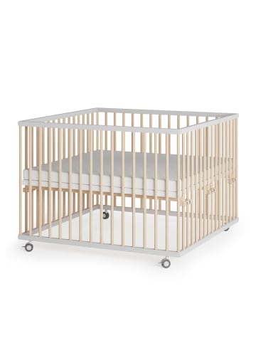 Sämann Sämann Laufgitter Lattenrost Matratze Basic Schlupfsprossen weiß/natur Premium