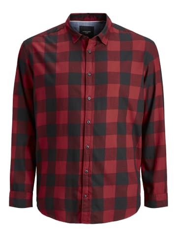 JACK & JONES PLUS Karohemd in Brick Red