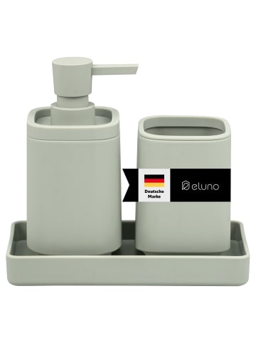 eluno Bad-Accessories Set VALONA 3tlg. ca. 8 x 15,5 cm (Ø/H)