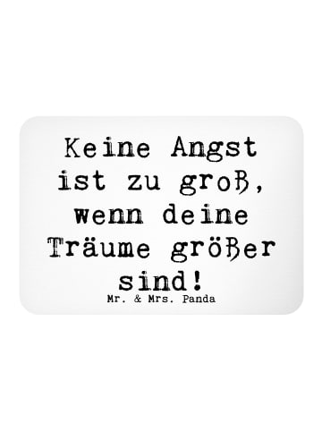Mr. & Mrs. Panda haftmagnet Spruch Angst überwinden mit Spruch in Weiß
