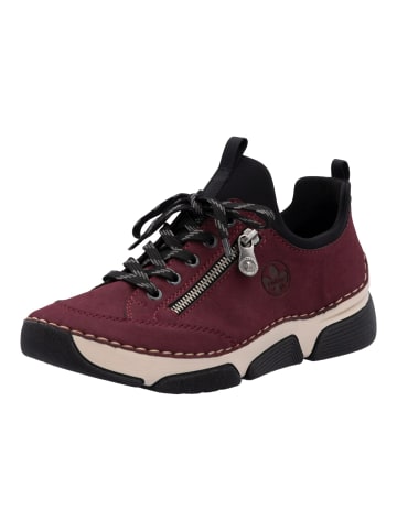 rieker Sneaker in Schwarz/Bordeaux