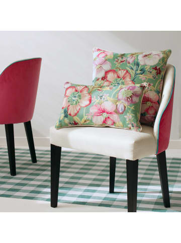 Erwin Müller Nicky-Velours, Samt Kissenhülle in jade-rosé