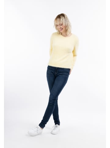 myMo Damen Strickpullover in Gelb