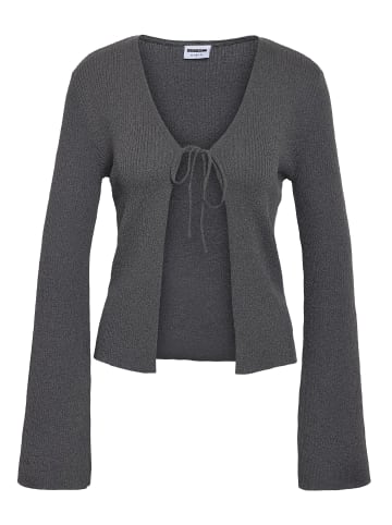 Noisy may Strickjacke in Charcoal Gray