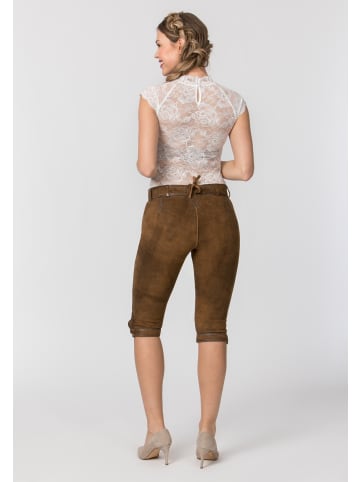 Stockerpoint Lederhose "Suzan" in stein geäscht