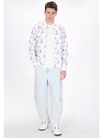 MO Men Jacket in cream multicolor