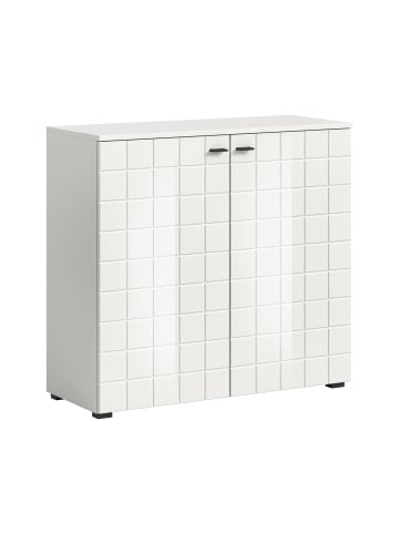 xonox.home Sideboard (B/H/T): 138x86x37 in weiß Hochglanz und weiß NB