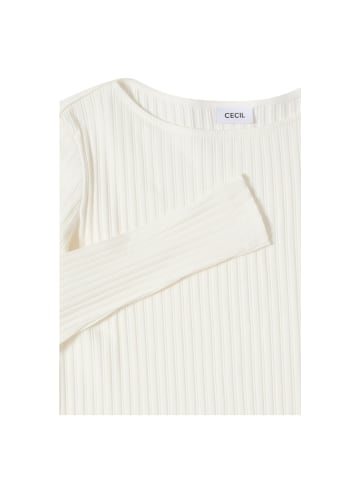 Cecil Langarmshirt in vanilla white