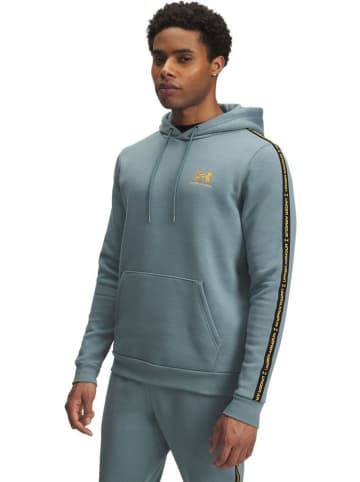Under Armour Hoodie "Icon Fleece HD Taping" in Blau