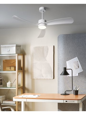 Beliani 2-tlg Deckenventilator mit Licht PRASLIN in Weiß