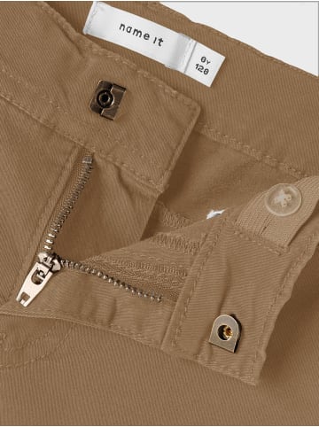 name it Chino Hose Basic Stretch Pants mit Verstellbarem Bund NKMRYAN in Beige