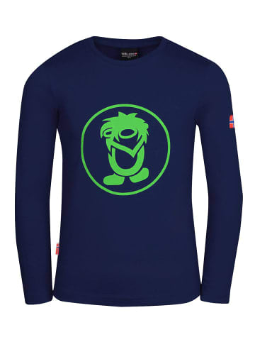 Trollkids Longsleeve "Troll" in Marineblau/Grün