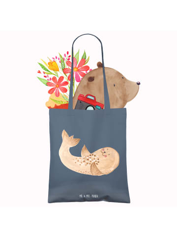 Mr. & Mrs. Panda Schultasche Robbe Liegen ohne Spruch in Indigo Blue