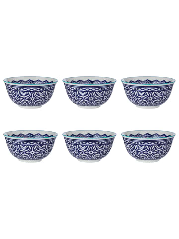 Butlers Schale ORNAMENTS 6er-Set in Blau