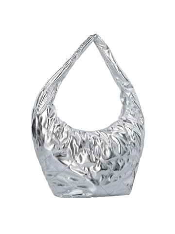 Seidenfelt Evenes Schultertasche 57 cm in silver