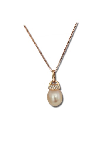 SilberDream 925 Silber, vergoldet (Roségold 333) Damen SilberDream Halsketten  ca. 45cm