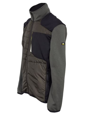 Hybridjacke in dunkelgrün lime