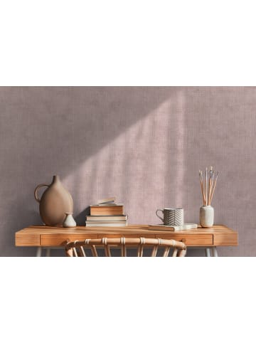 A.S. Création Tapete Concrete Grid in Altrosa