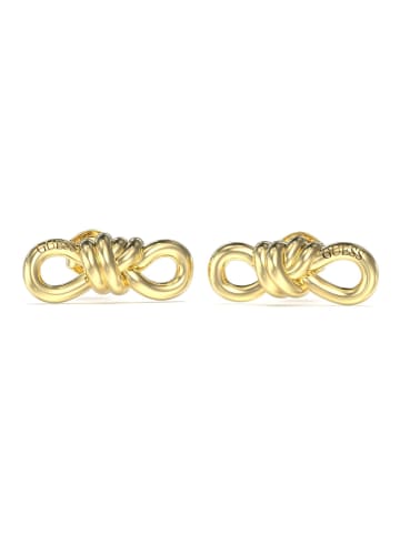 Guess Damen-Ohrringe Ohrstecker Knot Goldfarben