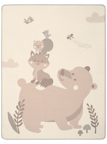 biederlack Babydecke Foxy&Friends in beige