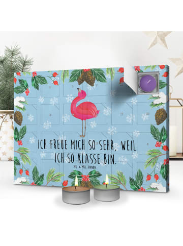 Mr. & Mrs. Panda Duftkerzen Adventskalender Flamingo Stolz mit S... in Eisblau