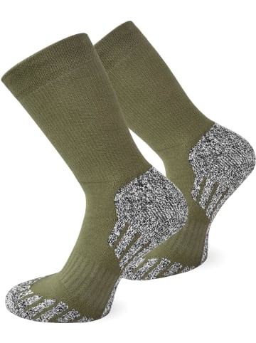 normani 2 Paar Coolmax Trekking-Funktionssocken in Khaki