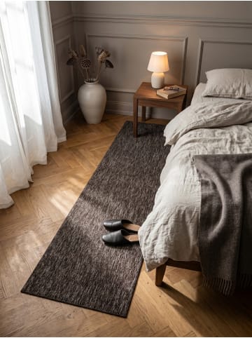 KADIMA DESIGN Teppich Kurzflor Waschbar Einfarbig AMMER Strapazierfähig OEKO-TEX in Braun