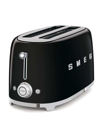 Smeg 2-Schlitz-Toaster 50's Retro Style in Schwarz