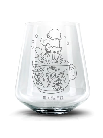 Mr. & Mrs. Panda Blümchentailglas Nachtfalter Schaumbad ohne Spruch in Transparent