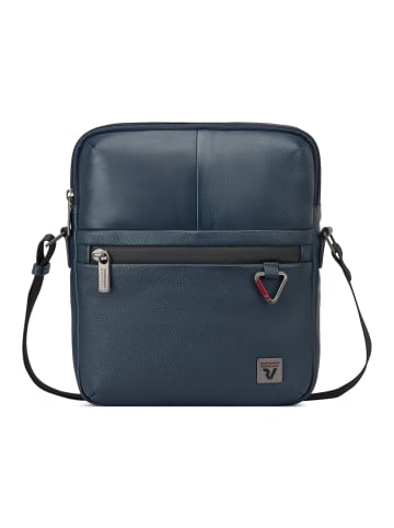 Roncato Trial Umhängetasche Leder 20 cm in blue