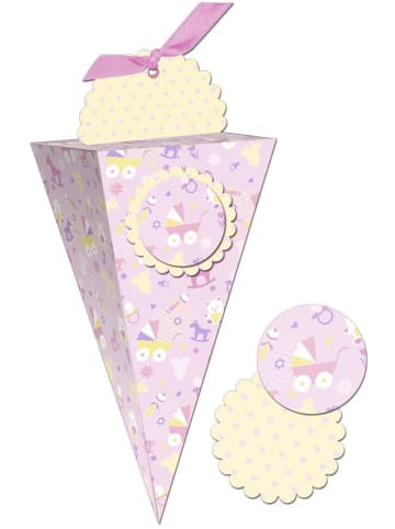 Buntpapierfabrik Ludwig Bähr Geschenkbox Chiara 7,5x20x7,5cm Packung mit 5 Stück Motiv: 07