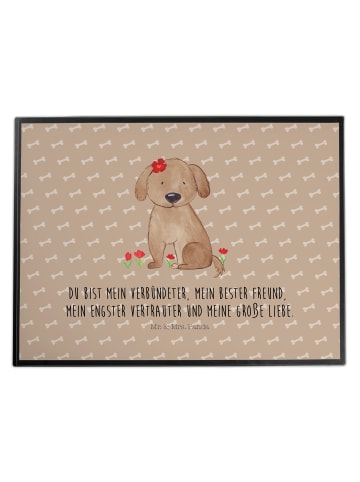 Mr. & Mrs. Panda Schreibunterlage Hund Dame mit Spruch in Hundeglück