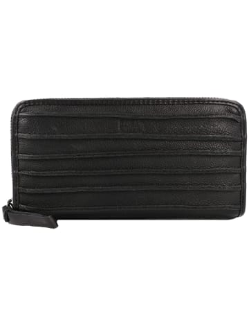 FREDs BRUDER Riffel Geldbörse Leder 19 cm in black