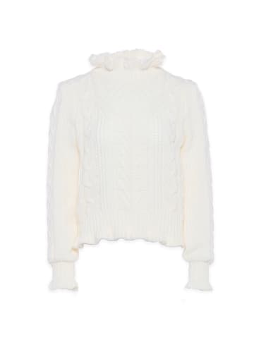 faina Damen Pullover in WOLLWEISS