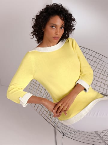 creation L 3/4 Arm-Pullover in zitrone