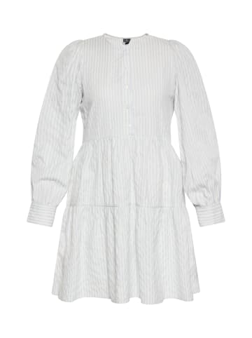 DreiMaster Damen Kleid in Hellblau Wollweiss