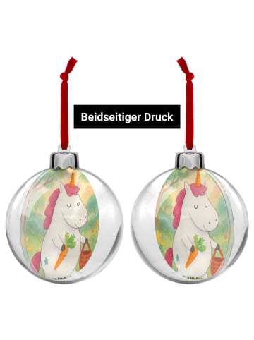 Mr. & Mrs. Panda Schmuckkugel Einhorn Vegan Design ohne Spruch in Weiß