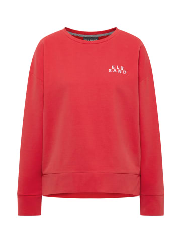 ELBSAND Sweatshirt Tilla in Barberry