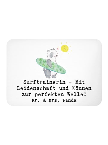 Mr. & Mrs. Panda Magnet Surfen Trainerin mit Spruch in Weiß