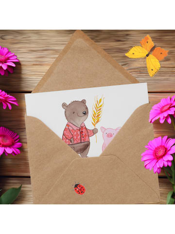 Mr. & Mrs. Panda Gutscheinkarte Wochenendtrip auf dem Land mit S... in Weiß