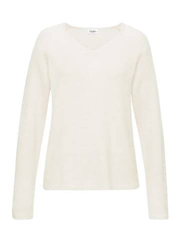 Buffalo V-Ausschnitt-Pullover in creme