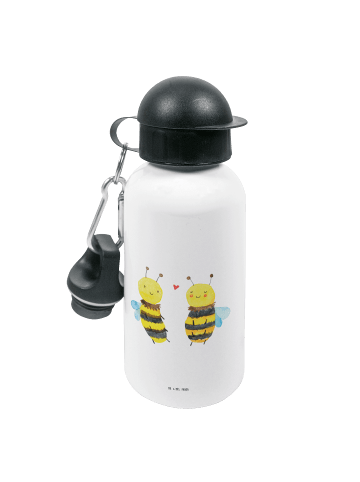 Mr. & Mrs. Panda Kindertrinkflasche Biene Verliebt ohne Spruch in Weiß