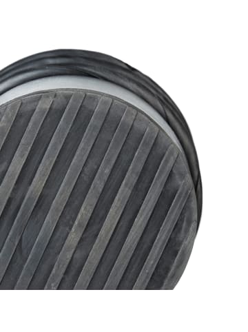 relaxdays 2 x Türstopper in Silber/ Schwarz - (H)20 x Ø 7 cm