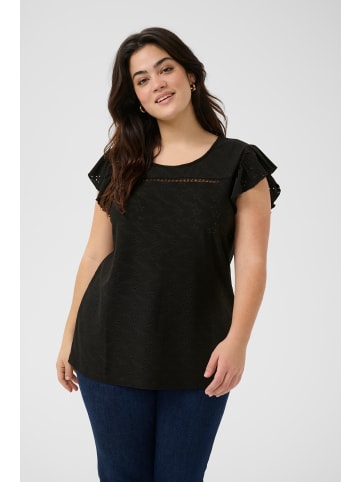 KAFFE curve Bluse ärmellos KCtara Regular fit in Black Deep CC.