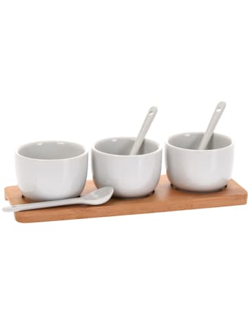 Excellent Houseware Servierschüssel, 3er-Set in weiß