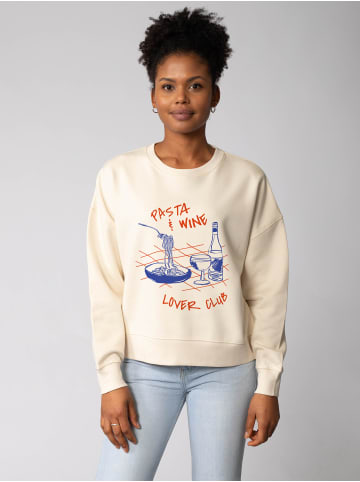 wat? Apparel Sweatshirt Pasta lover club in Natural Raw