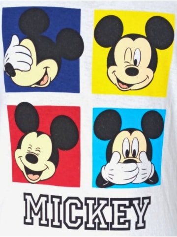 Disney Mickey Mouse Schlafanzug kurz Disney Mickey Mouse in Weiß-Blau