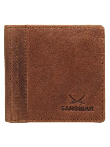 Sansibar Geldbörse echt Leder in cognac